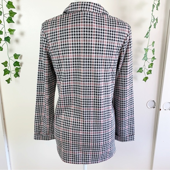 NWT H&M Houndstooth Check Blazer XS - Picture 3 of 5